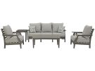 Visola Outdoor Gray 5 Piece Lounge Set