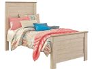 Willowton Whitewash Twin Panel Bed