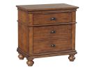 Oxford Whiskey Brown 2 Drawer Nightstand 
