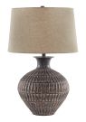 Magan Antique Bronze Finish Metal Table Lamp 