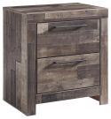 Derekson Gray 2 Drawer Nightstand