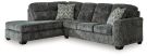 Lonoke Gunmetal 2 Piece Left Chaise Sectional