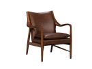 Kiannah Brown Leather Club Chair