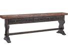 Barrett Black and Brown 5-Drawer Server Console Table