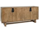 Lyra Brown Large 4 Door Buffet Cabinet
