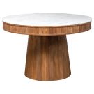 Ortega Round Marble Top Dining Table 