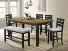 Bardstown Wheat/Charcoal 6 Piece Counter Dining Set 2752WC