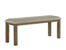 Cockrell Rustic Brown Cushioned Dining Bench