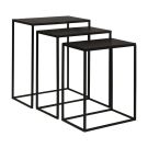 Coreene Black Iron Nesting Accent Tables (Set of 3)