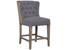 Reilly Grey Upholstered Counter Height Dining Stool