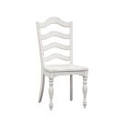 Magnolia Manor Antique White Ladder Back Side Chair
