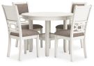 Erinberg Antique White 5 Piece Dining Set