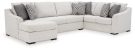 Koralynn Stone 3 Piece Left Arm Chaise Sectional