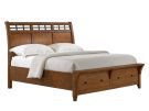 Gage Chestnut King Sleigh Storage Bed