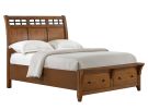 Gage Chestnut Queen Sleigh Storage Bed