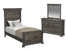Park Ridge Charcoal 3 Piece Twin Panel Bedroom Set