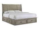 Sullivan Drift Grey Queen 6 Drawer Storage Bed