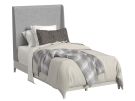 Westland Almond Twin Upholstered Panel Bed