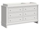 Wyller White Dresser and Changing Table Topper