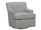 Carlo Redcliff Aqua Swivel Glider Accent Chair