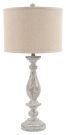 Bernadate Whitewash Poly Table Lamp 