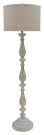 Bernadate Whitewash Poly Floor Lamp 