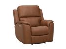Henry Caramel Leather Zero Gravity Power Recliner w/Power Lumbar & Headrest