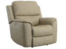 Henry Beige Leather Zero Gravity Power Recliner w/Power Lumbar & Headrest