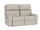 Rio Driftwood Dual Power Reclining Loveseat w/Power Headrests