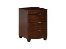 Bowfront Cherry Chairside Table W/ Power
