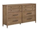 Sonoma Brown 8 Drawer Dresser
