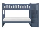 B2083 Vibrant Blue Reversible Step Twin/Twin Bunk Bed