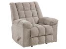Brown Chenille Manual Rocker Recliner