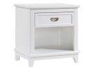 Sloane White 1 Drawer Nightstand