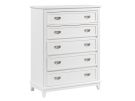 Sloane White 5 Drawer Chest