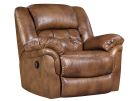 Cheyenne Saddle Leather Power Rocker Recliner