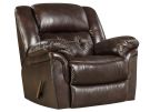 Cheyenne Whiskey Leather Manual Rocker Recliner