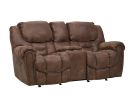 Del Mar Mocha Power Reclining Console Loveseat