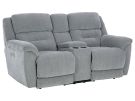 Knockout Granite Zero Gravity Triple Power Reclining Console Loveseat  