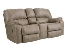 Sapphire Canyon Fog Manual Rocker Reclining Console Loveseat