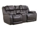 Daytona Steel Power Reclining Console Loveseat w/Power Headrest & Lumbar 