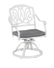 Capri White Outdoor Swivel Rocking Chair