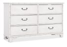Charleston White Heron 6 Drawer Dresser