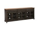 Aurora Hills 6 Door Grey/Bisque Cabinet