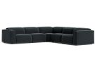 Camden Royale Gunmetal Velvet 5 Piece Modular Power Reclining Sectional