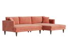 Lewis Plush Terra Rose 2 Piece Modular Right Arm Chaise Sectional
