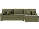 Lyndon Faithful Olive 2 Piece Modular Right Arm Chaise Sectional