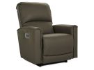 Cade Stone Leather Rocker Recliner w/Power Headrest & Lumbar