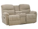 Morrison Driftwood Manual Reclining Console Loveseat w/ Cupholders