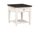 Allyson Park White Drawer End Table